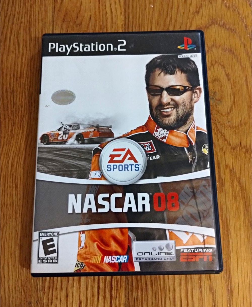 EA SPORTS NASCAR 08 (PS2) CIB Case Manual Disc Online Play NTSC-U/C 2007